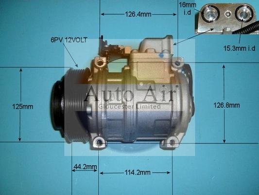 Auto Air Gloucester 14-6254 - Compressor, air conditioning autospares.lv