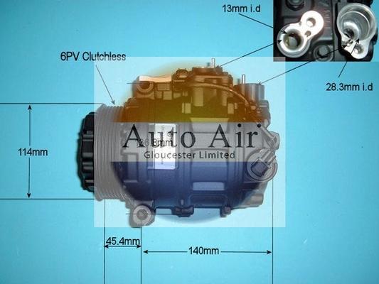 Auto Air Gloucester 14-6256R - Compressor, air conditioning autospares.lv