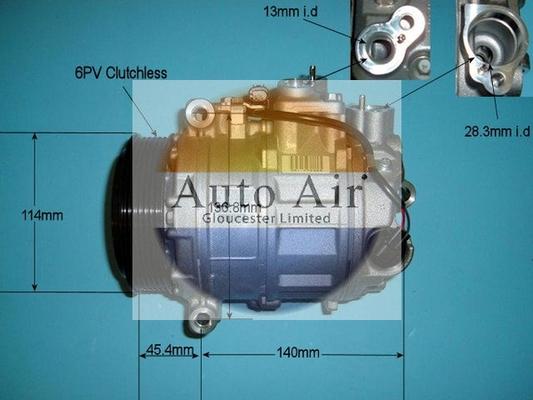 Auto Air Gloucester 14-6256 - Compressor, air conditioning autospares.lv