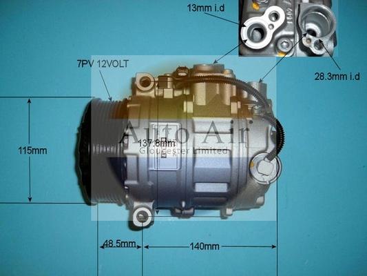 Auto Air Gloucester 14-6258R - Compressor, air conditioning autospares.lv