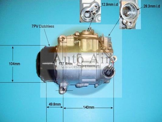 Auto Air Gloucester 14-6261 - Compressor, air conditioning autospares.lv