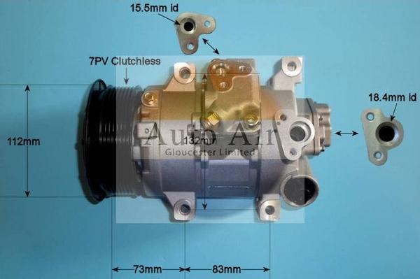 Auto Air Gloucester 14-6209P - Compressor, air conditioning autospares.lv