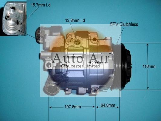 Auto Air Gloucester 14-6200R - Compressor, air conditioning autospares.lv