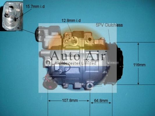 Auto Air Gloucester 14-6200 - Compressor, air conditioning autospares.lv