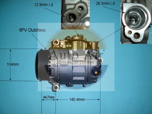 Auto Air Gloucester 14-6201P - Compressor, air conditioning autospares.lv