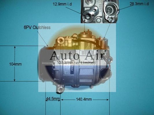 Auto Air Gloucester 14-6201 - Compressor, air conditioning autospares.lv