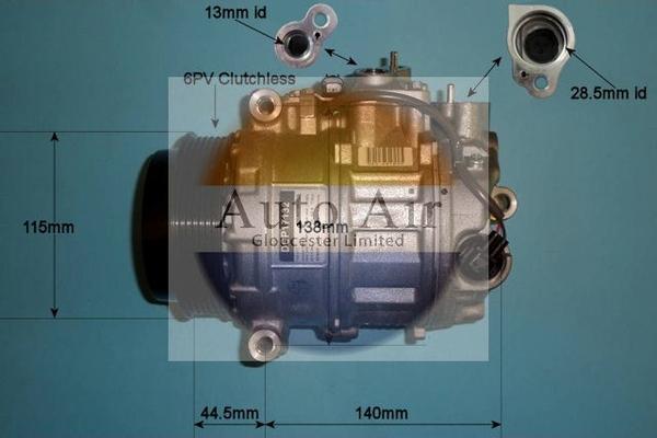 Auto Air Gloucester 14-6215 - Compressor, air conditioning autospares.lv