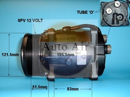 Auto Air Gloucester 14-0409R - Compressor, air conditioning autospares.lv