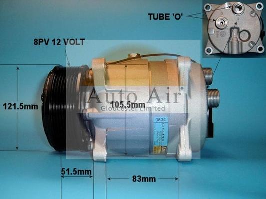 Auto Air Gloucester 14-0409 - Compressor, air conditioning autospares.lv