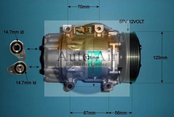 Auto Air Gloucester 14-0094 - Compressor, air conditioning autospares.lv