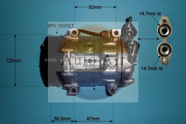 Auto Air Gloucester 14-0098 - Compressor, air conditioning autospares.lv