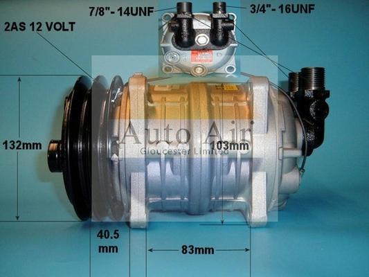 Auto Air Gloucester 14-0063 - Compressor, air conditioning autospares.lv