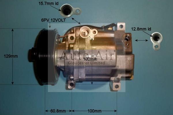 Auto Air Gloucester 14-0080P - Compressor, air conditioning autospares.lv