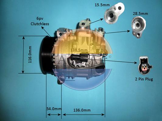 Auto Air Gloucester 14-0039p - Compressor, air conditioning autospares.lv