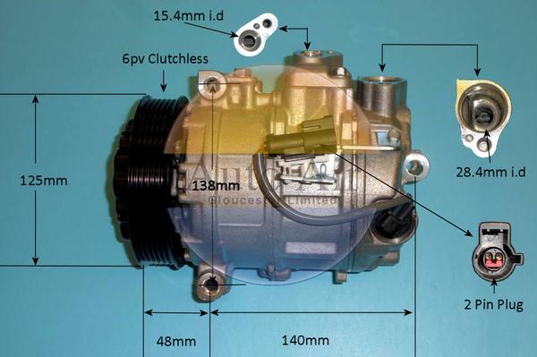 Auto Air Gloucester 14-0039R - Compressor, air conditioning autospares.lv