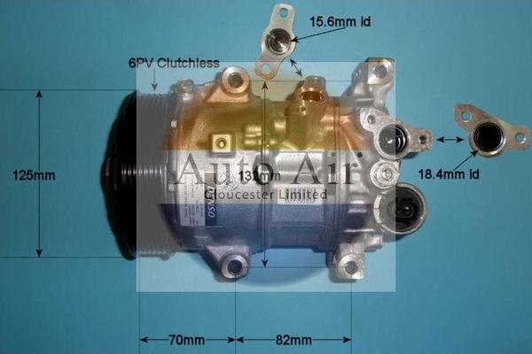 Auto Air Gloucester 14-0196 - Compressor, air conditioning autospares.lv