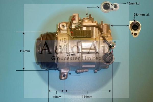 Auto Air Gloucester 14-0198 - Compressor, air conditioning autospares.lv