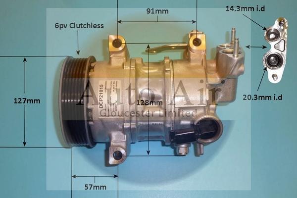 Auto Air Gloucester 14-0129 - Compressor, air conditioning autospares.lv