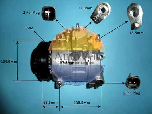 Auto Air Gloucester 14-0822P - Compressor, air conditioning autospares.lv