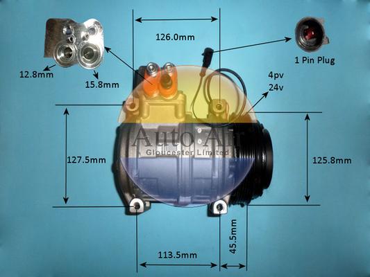 Auto Air Gloucester 14-0349 - Compressor, air conditioning autospares.lv