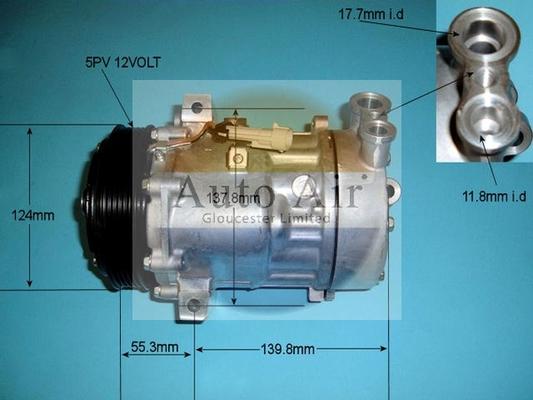 Auto Air Gloucester 14-0342 - Compressor, air conditioning autospares.lv