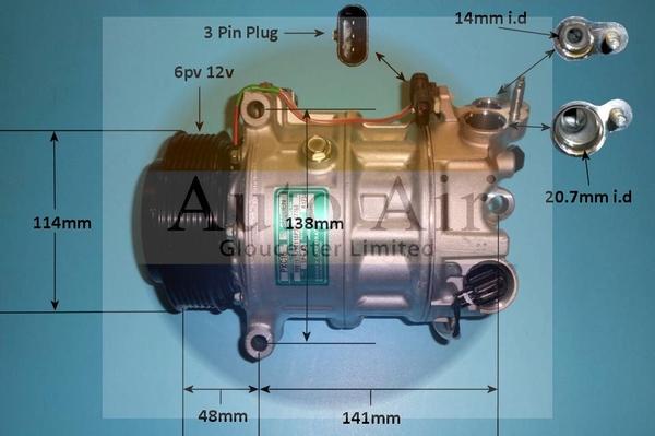 Auto Air Gloucester 140352 - Compressor, air conditioning autospares.lv