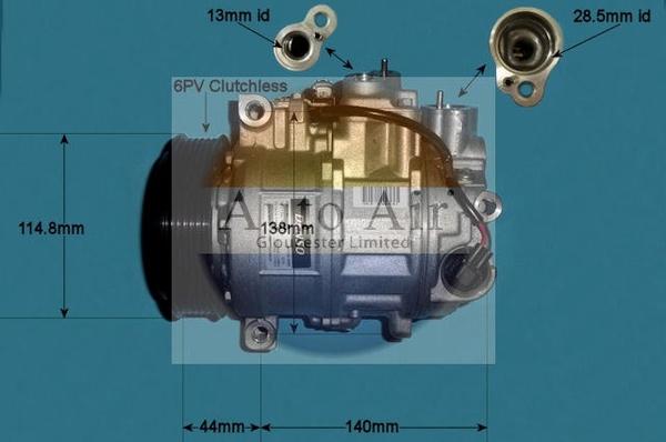 Auto Air Gloucester 14-0305 - Compressor, air conditioning autospares.lv