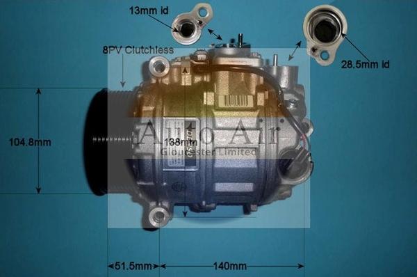 Auto Air Gloucester 14-0306 - Compressor, air conditioning autospares.lv