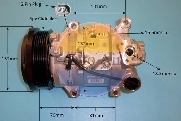 Auto Air Gloucester 14-0300 - Compressor, air conditioning autospares.lv