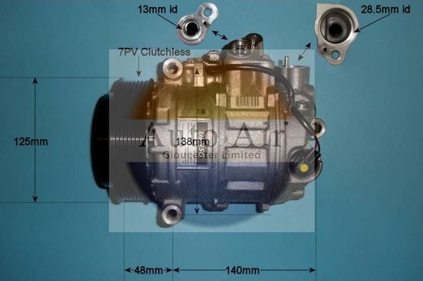 Auto Air Gloucester 14-0308 - Compressor, air conditioning autospares.lv