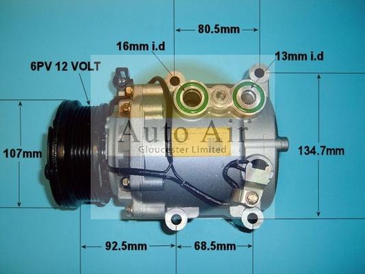 Auto Air Gloucester 14-0325 - Compressor, air conditioning autospares.lv