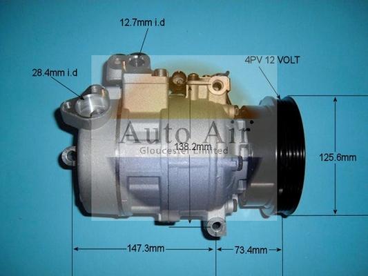 Auto Air Gloucester 14-0318P - Compressor, air conditioning autospares.lv
