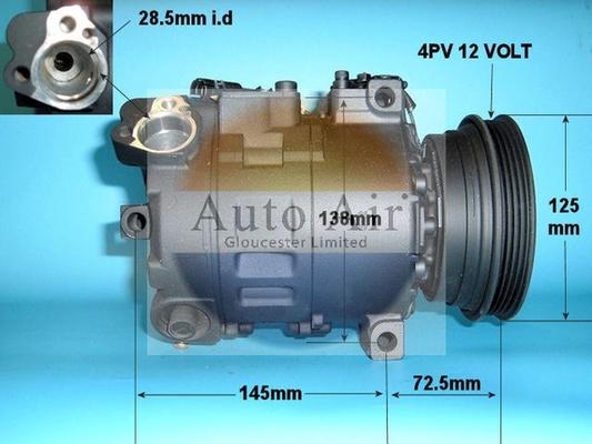 Auto Air Gloucester 14-0318R - Compressor, air conditioning autospares.lv