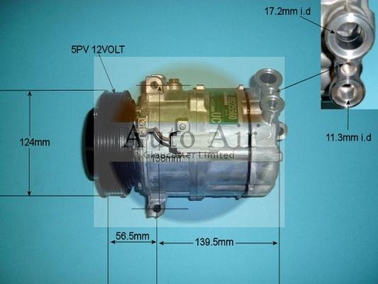 Auto Air Gloucester 14-0335 - Compressor, air conditioning autospares.lv