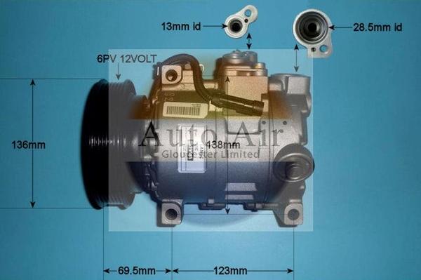 Auto Air Gloucester 14-0331R - Compressor, air conditioning autospares.lv