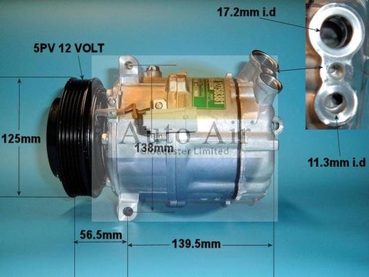 Auto Air Gloucester 14-0333 - Compressor, air conditioning autospares.lv