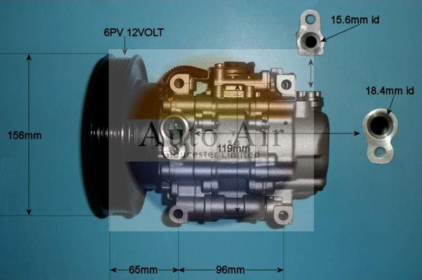 Auto Air Gloucester 14-0332R - Compressor, air conditioning autospares.lv