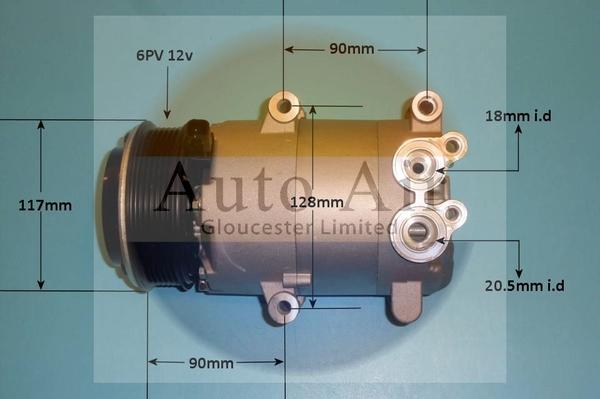 Auto Air Gloucester 14-0326P - Compressor, air conditioning autospares.lv