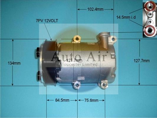 Auto Air Gloucester 14-0321 - Compressor, air conditioning autospares.lv