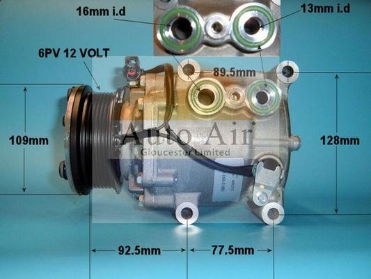 Auto Air Gloucester 14-0322 - Compressor, air conditioning autospares.lv