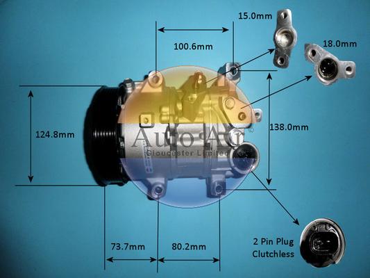 Auto Air Gloucester 14-0295P - Compressor, air conditioning autospares.lv