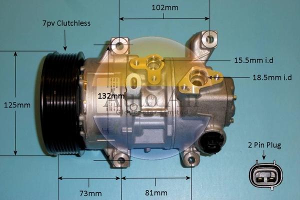 Auto Air Gloucester 14-0291 - Compressor, air conditioning autospares.lv