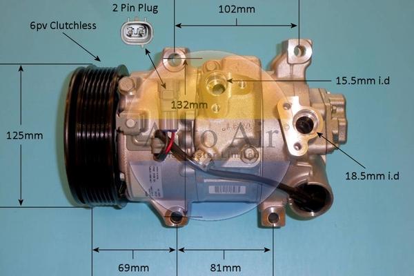 Auto Air Gloucester 14-0292 - Compressor, air conditioning autospares.lv