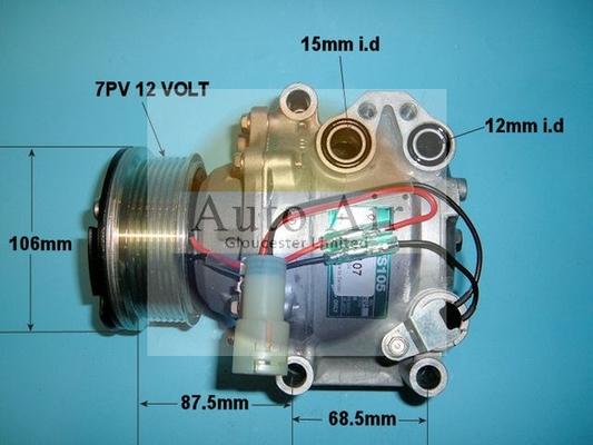 Auto Air Gloucester 14-0258 - Compressor, air conditioning autospares.lv