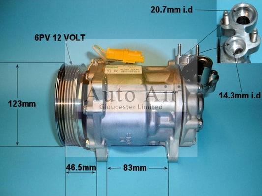 Auto Air Gloucester 14-0269 - Compressor, air conditioning autospares.lv