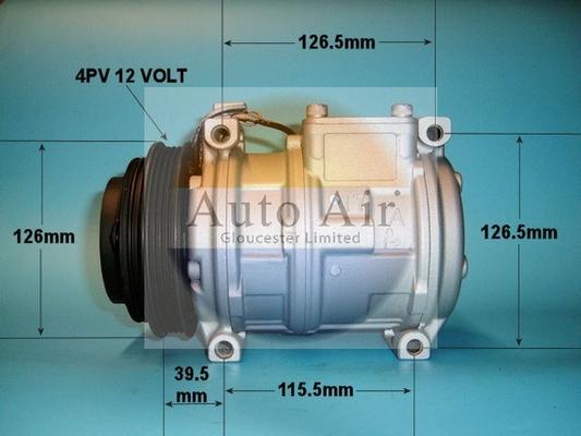 Auto Air Gloucester 14-0265R - Compressor, air conditioning autospares.lv