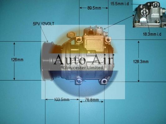 Auto Air Gloucester 14-0260 - Compressor, air conditioning autospares.lv