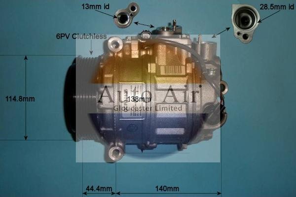 Auto Air Gloucester 14-0202 - Compressor, air conditioning autospares.lv