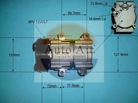 Auto Air Gloucester 14-0234P - Compressor, air conditioning autospares.lv