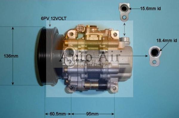 Auto Air Gloucester 14-0226 - Compressor, air conditioning autospares.lv